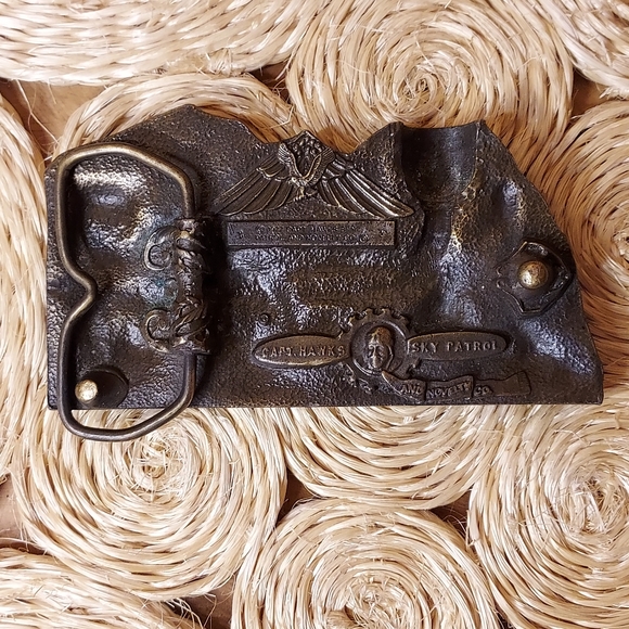 CAPT. HAWKS Sky Patrol 1977 Belt Buckle - Picture 2 of 5